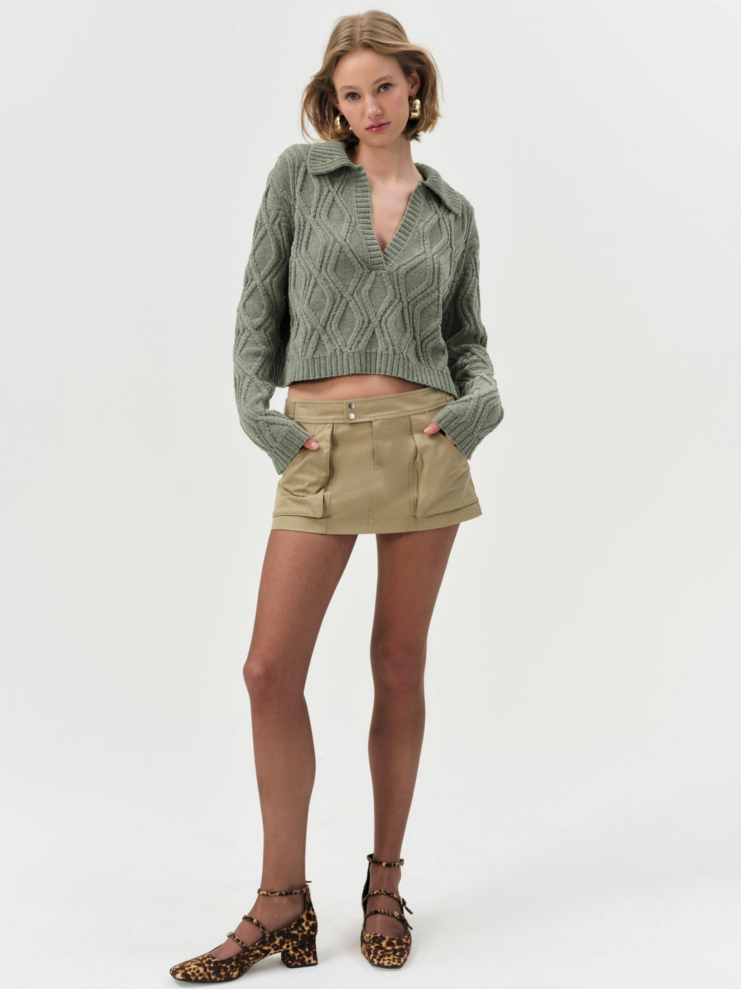 Madison Chenille Polo — Green - Image 3