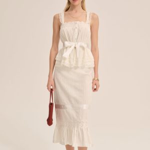 Sweet Summer Midi Skirt — White