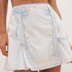 Baby Bows Skirt — White