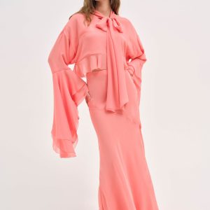 Joana Maxi Skirt — Peach