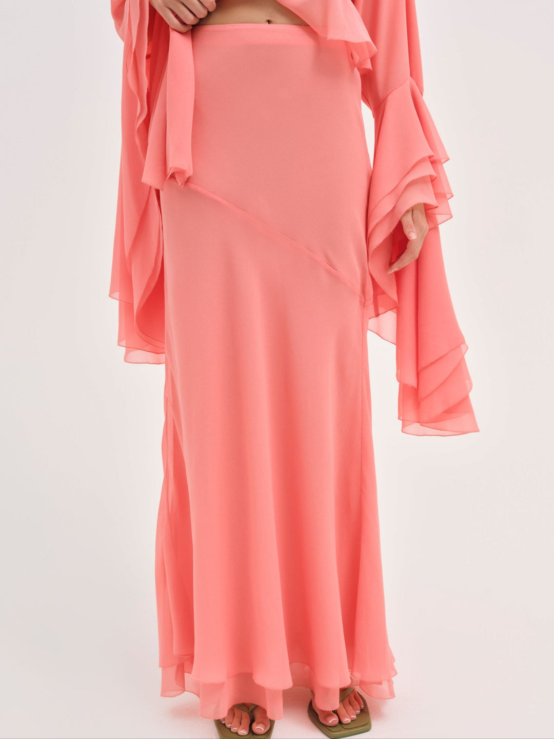 Joana Maxi Skirt — Peach - Image 2