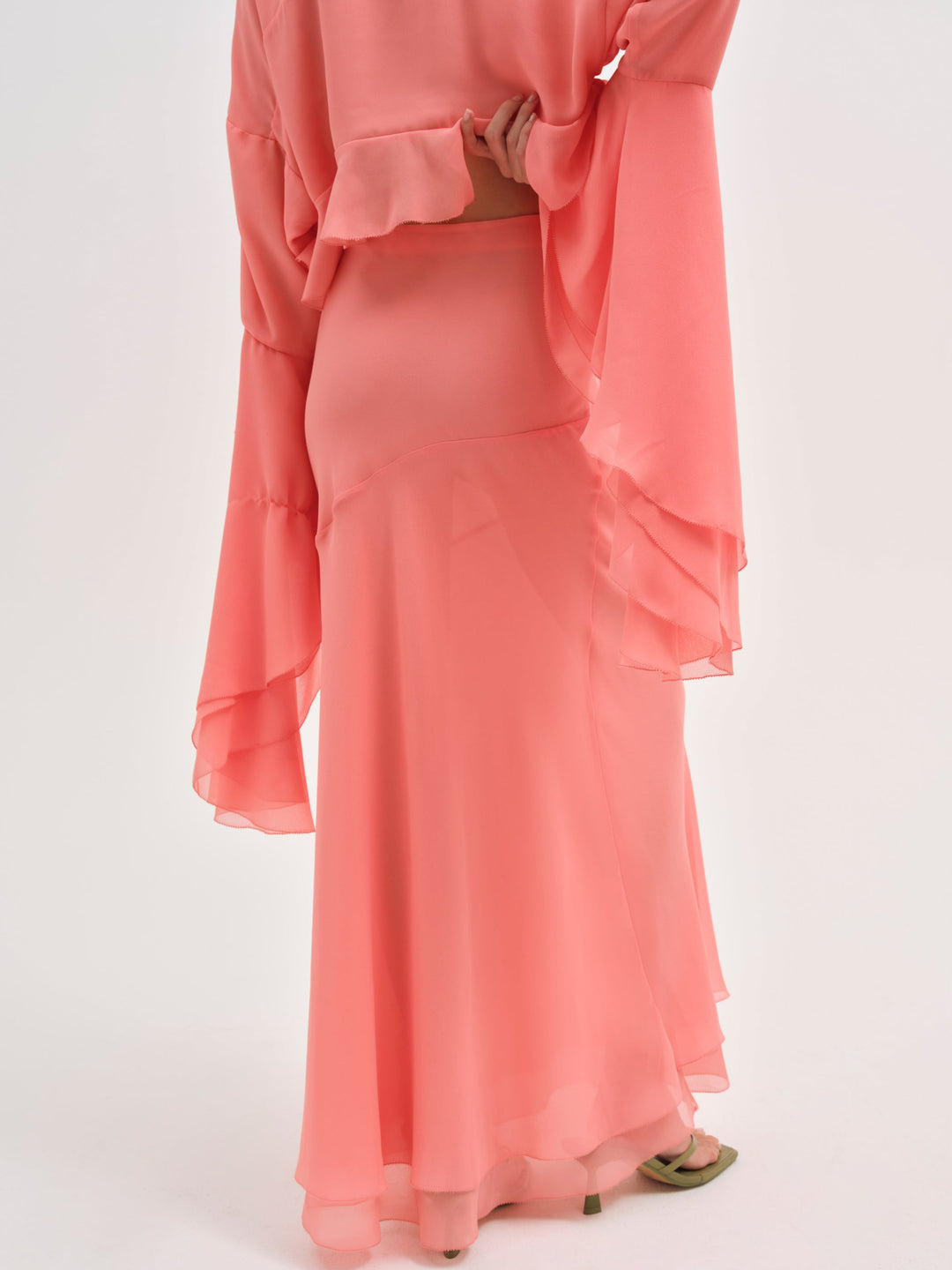 Joana Maxi Skirt — Peach - Image 3