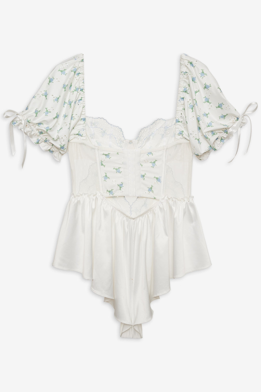 Budding Blossom Sleep Romper — White - Image 8