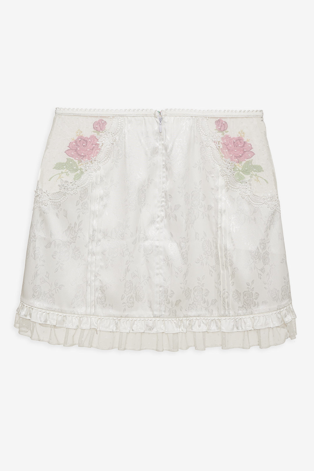 Heirloom Rose Slip Skirt — White - Image 6