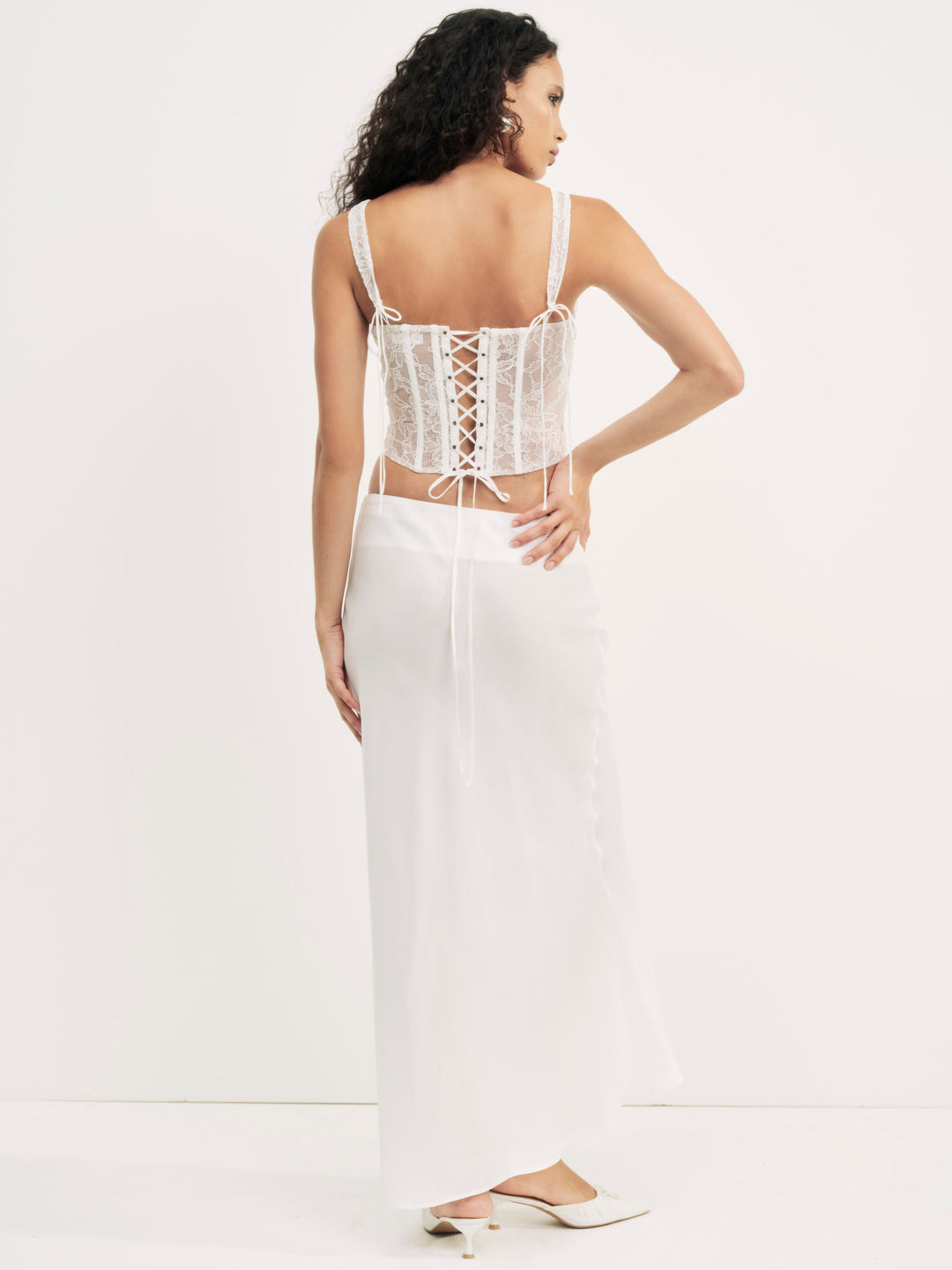 Lena Maxi Skirt — Cream - Image 2