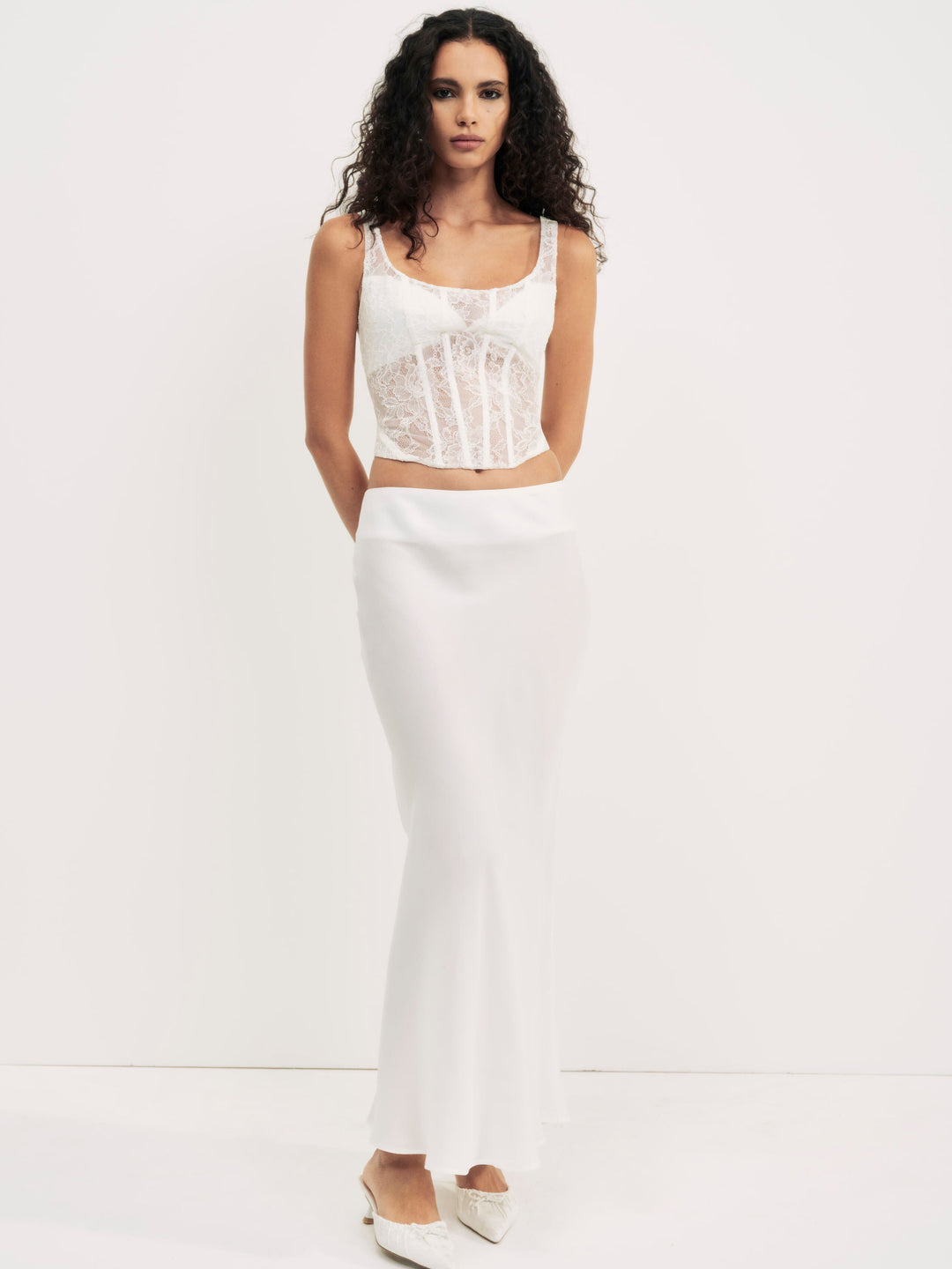 Lena Maxi Skirt — Cream - Image 3