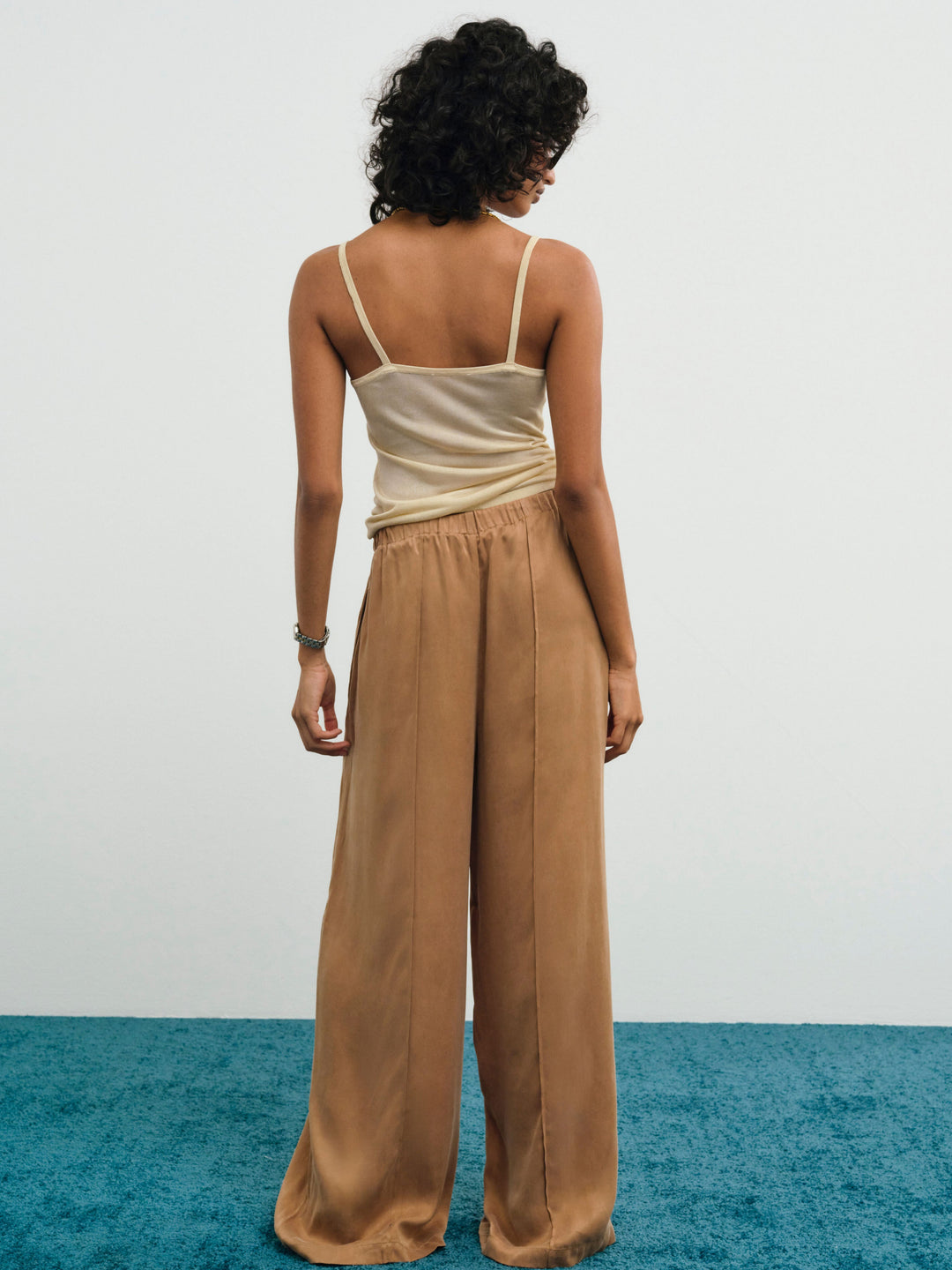 Clarabell Wide-Leg Pant — CAMEL - Image 3