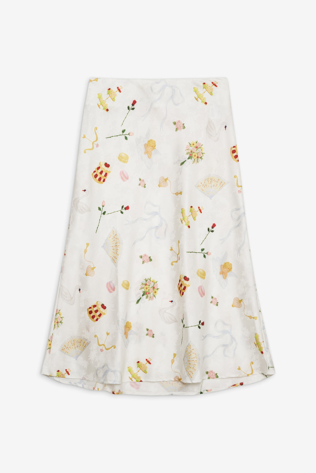 Charlise Midi Skirt — White - Image 2