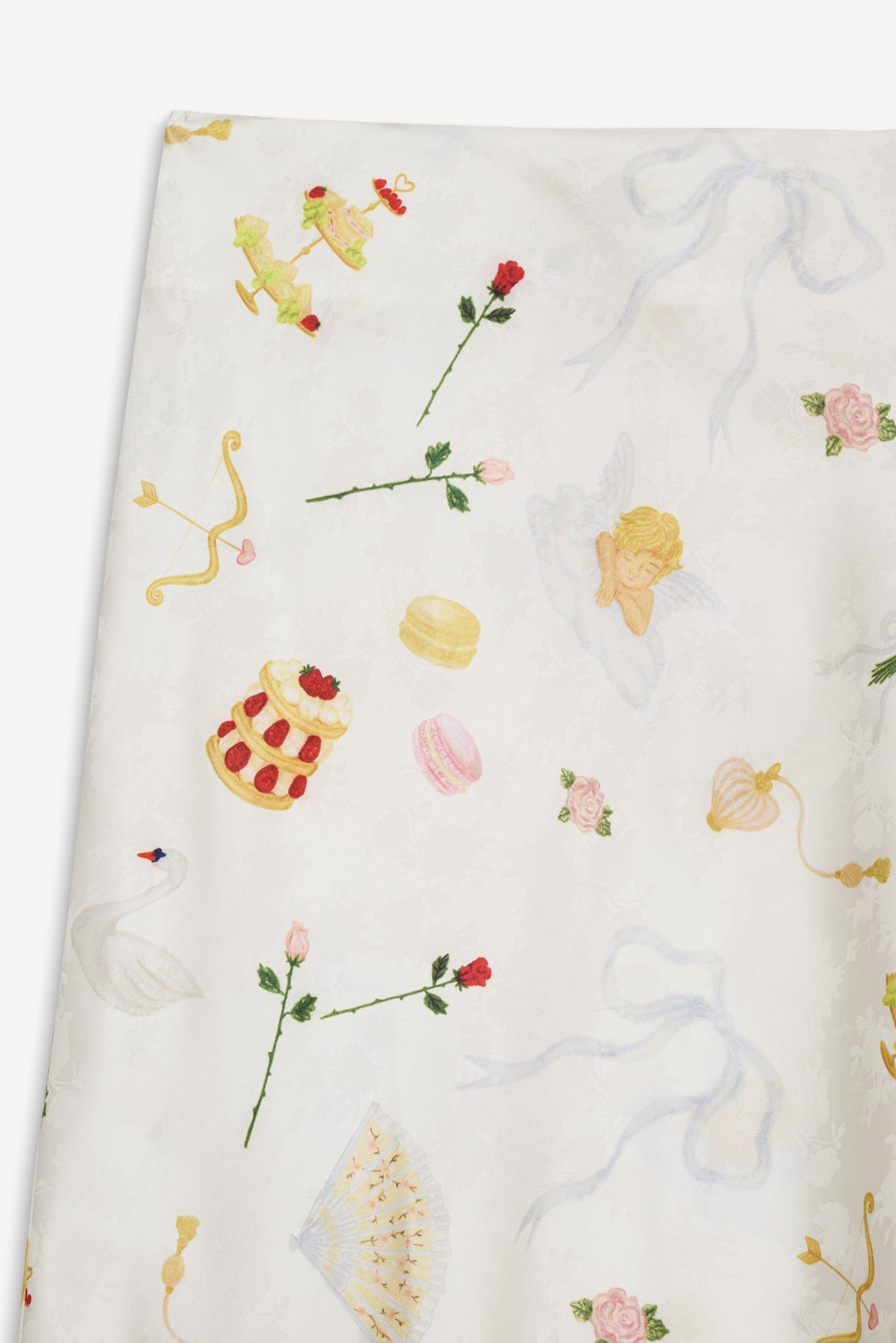 Charlise Midi Skirt — White - Image 3