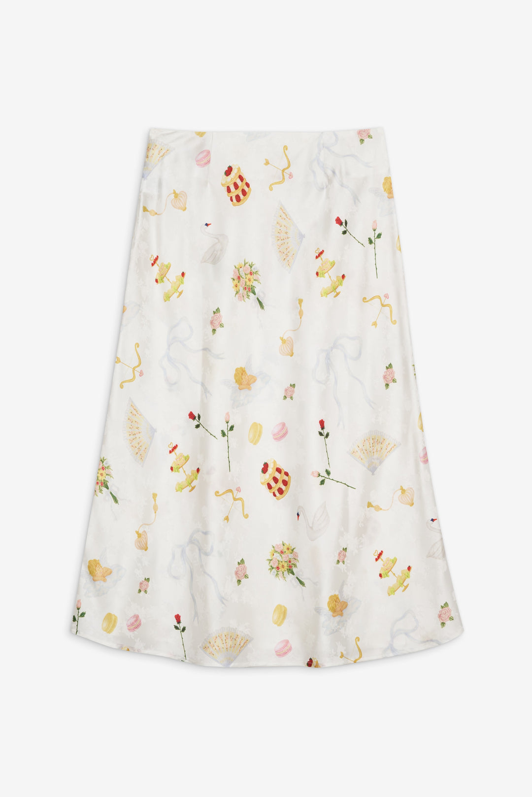 Charlise Midi Skirt — White - Image 4