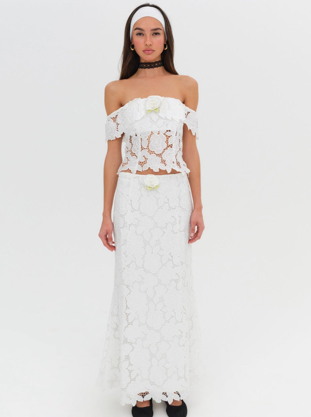 Claudia Maxi Skirt — White - Image 3