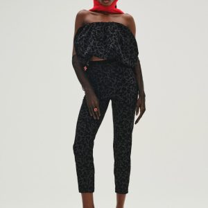 Midnight Velvet Capri Pant — Black