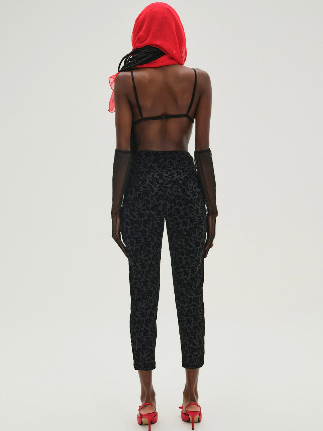 Midnight Velvet Capri Pant — Black - Image 4