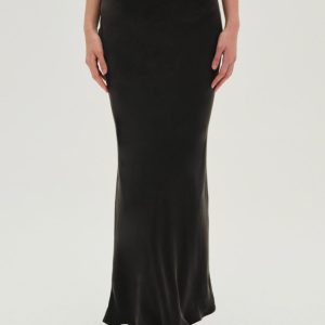 Lena Maxi Skirt — Black