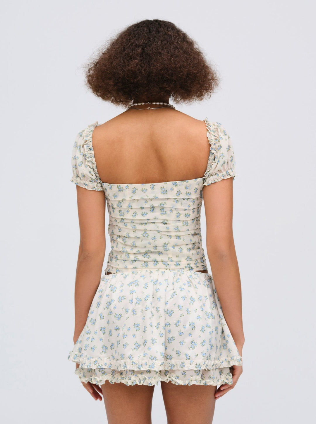 Chateau Mini Skirt — Blue - Image 4