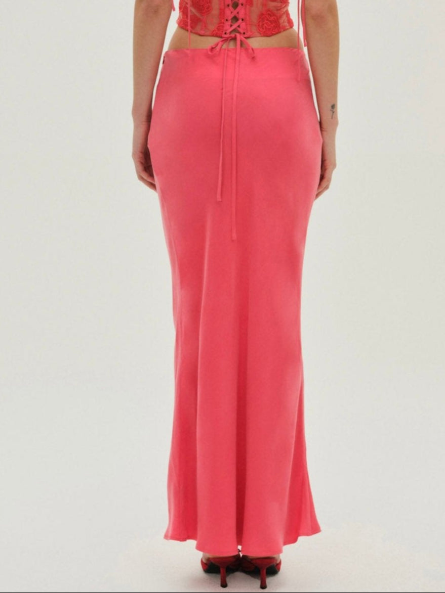 Lena Maxi Skirt — Red - Image 2