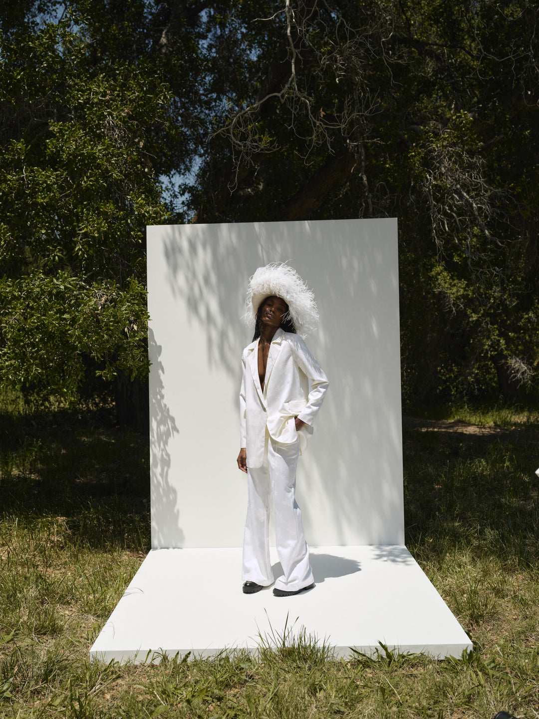 Ruth Wide-Leg Pant — White - Image 2