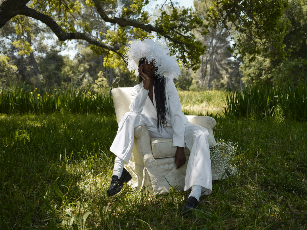 Ruth Wide-Leg Pant — White - Image 3