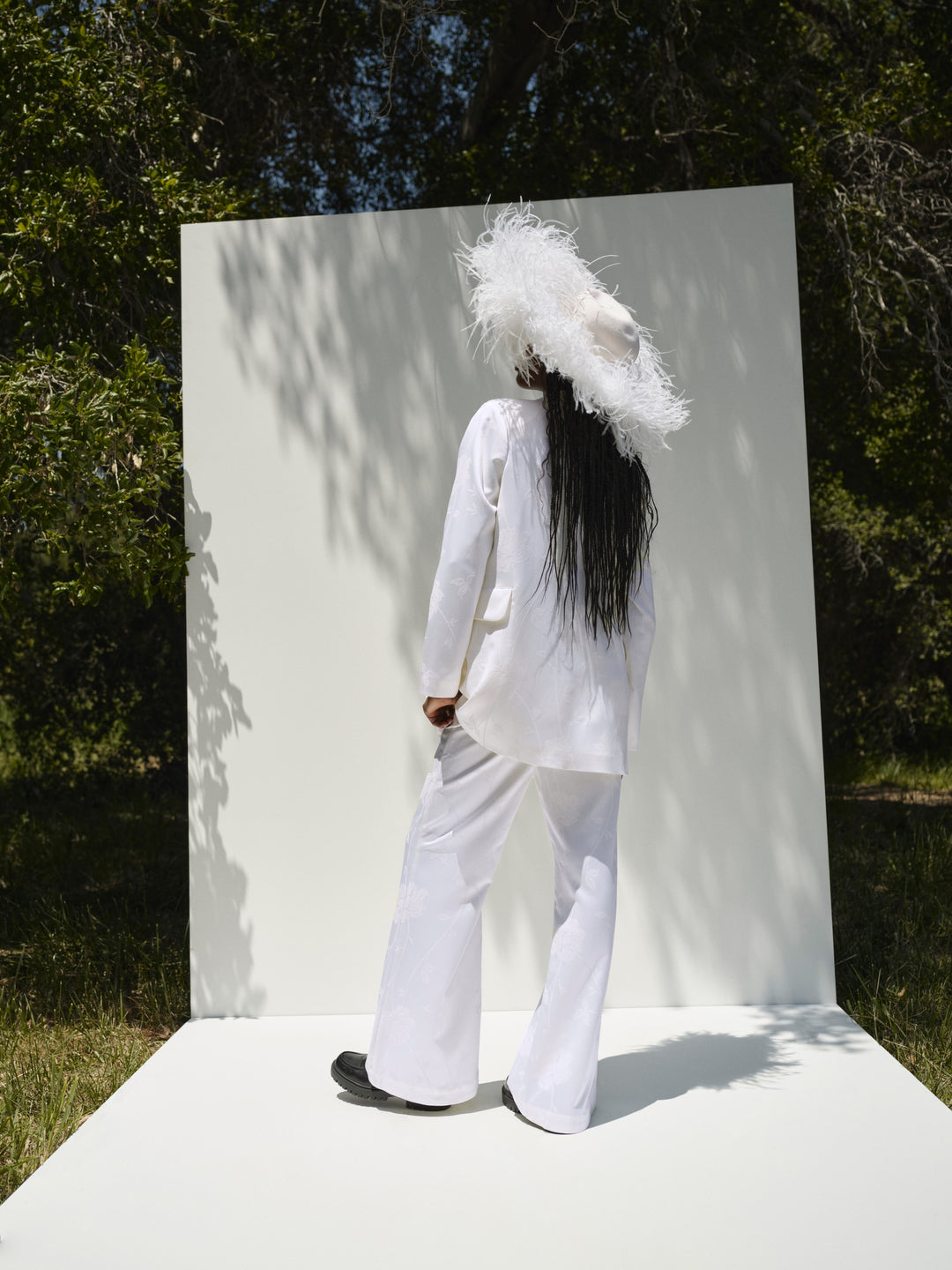 Ruth Wide-Leg Pant — White - Image 4