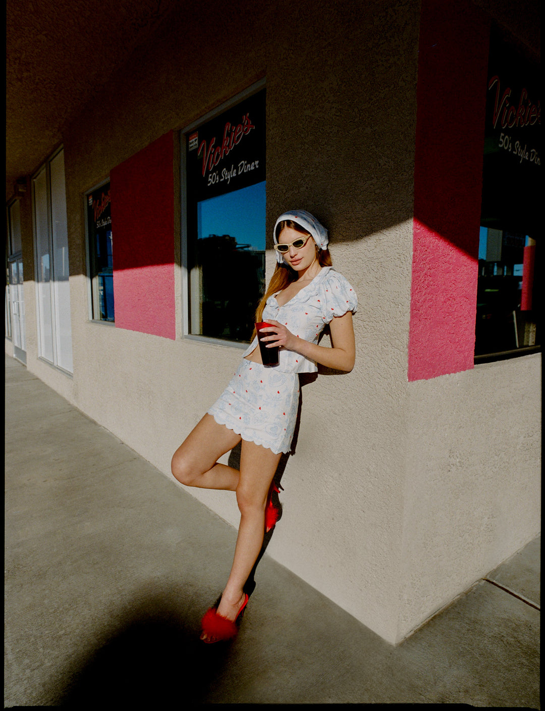 Livia Linen Mini Skirt — White - Image 6