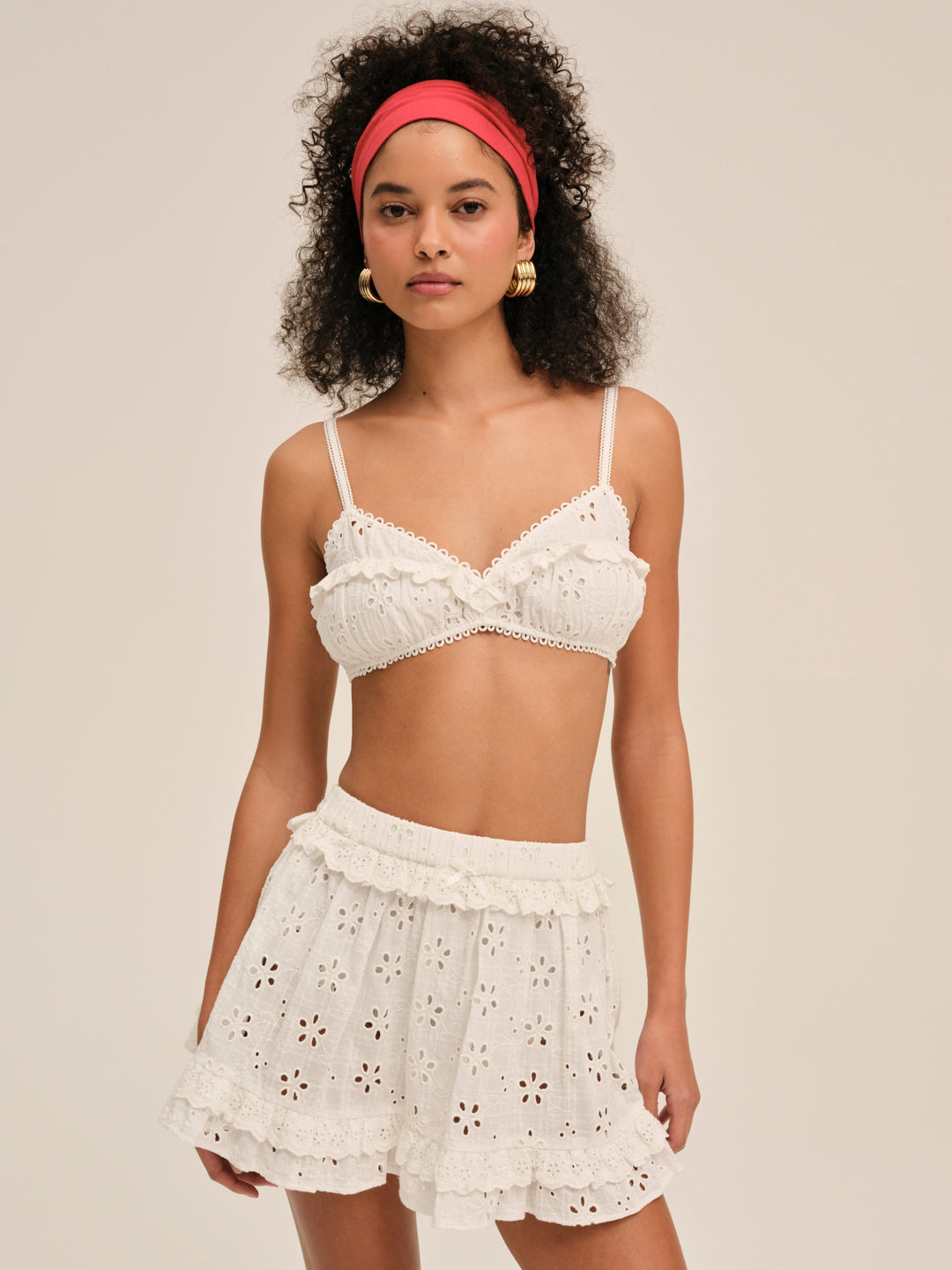 Dreamy Daisy Mini Skirt — White - Image 2
