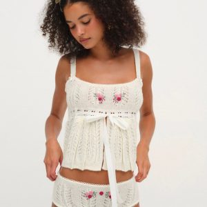 Nathalie Cheeky Panty — White