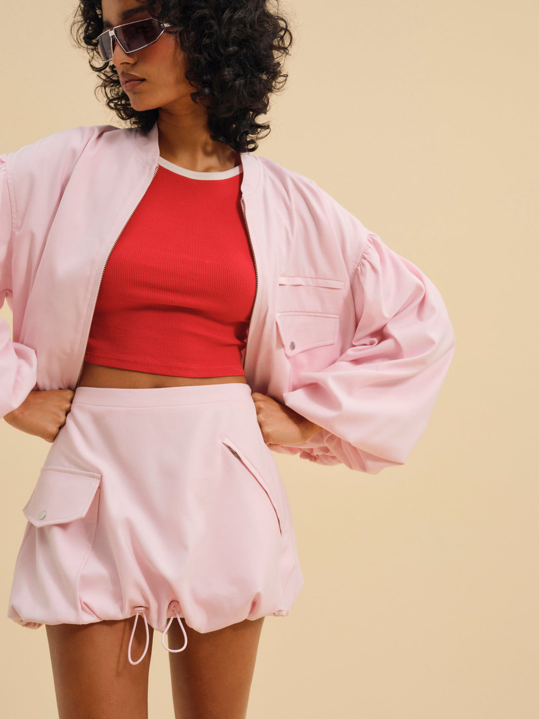 Elanah Mini Skirt — Pink - Image 3