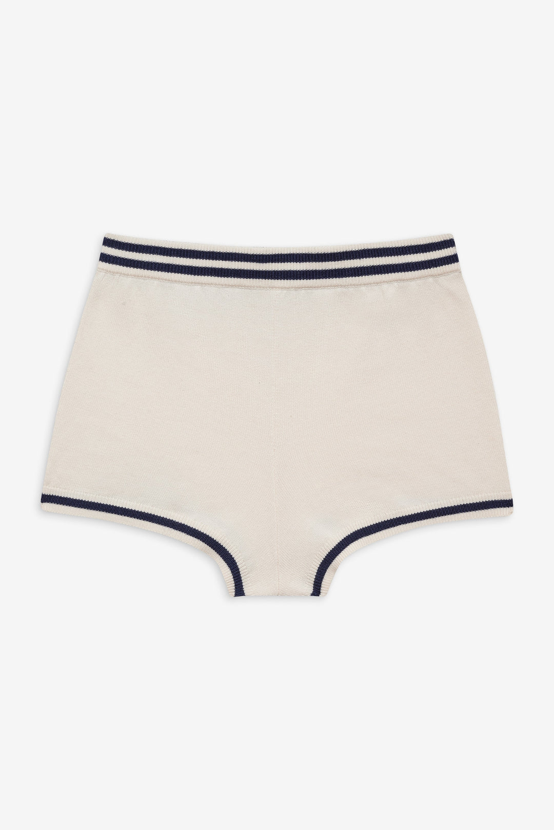 Simona Pointelle Striped Short — Navy - Image 4
