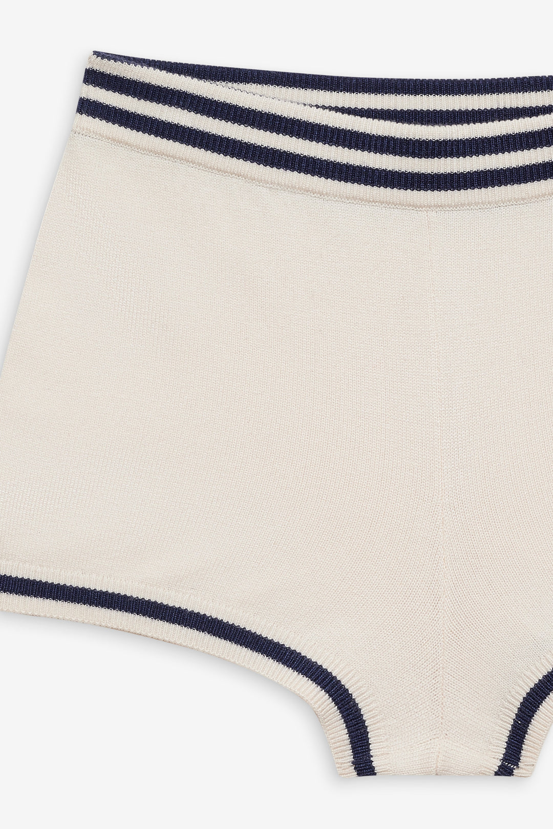 Simona Pointelle Striped Short — Navy - Image 5