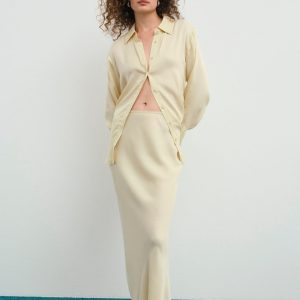 Clarabell Maxi Skirt — Yellow