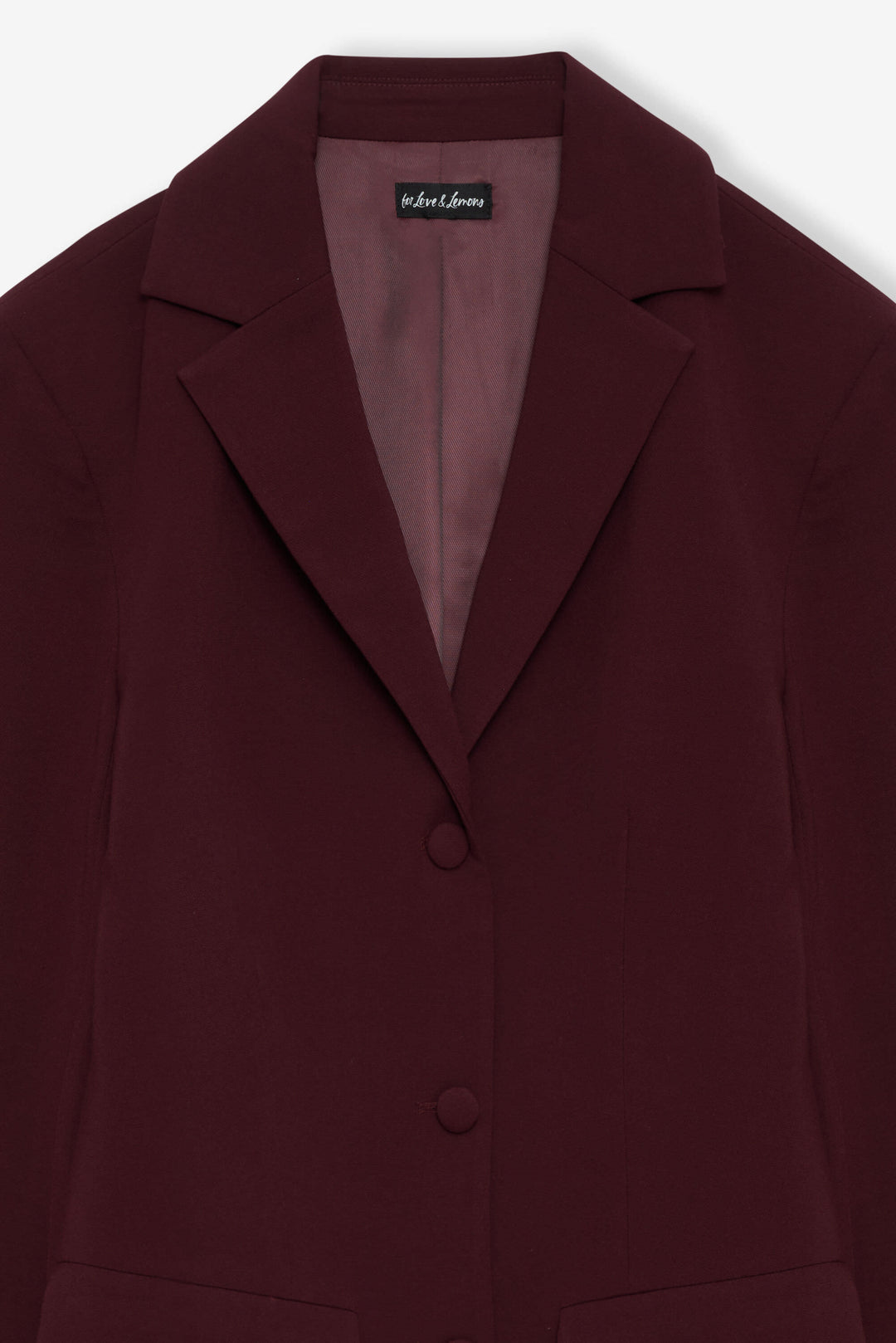 Selena Blazer — Burgundy - Image 6