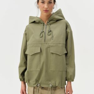 Alessia Pullover Jacket — Green