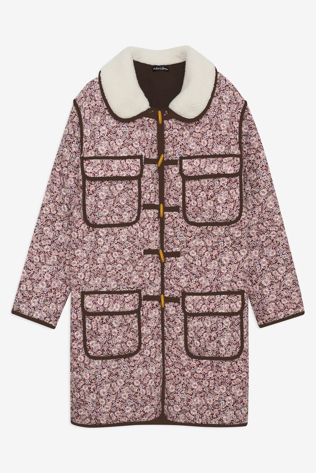 Marlene Floral Chore Coat — Purple - Image 5