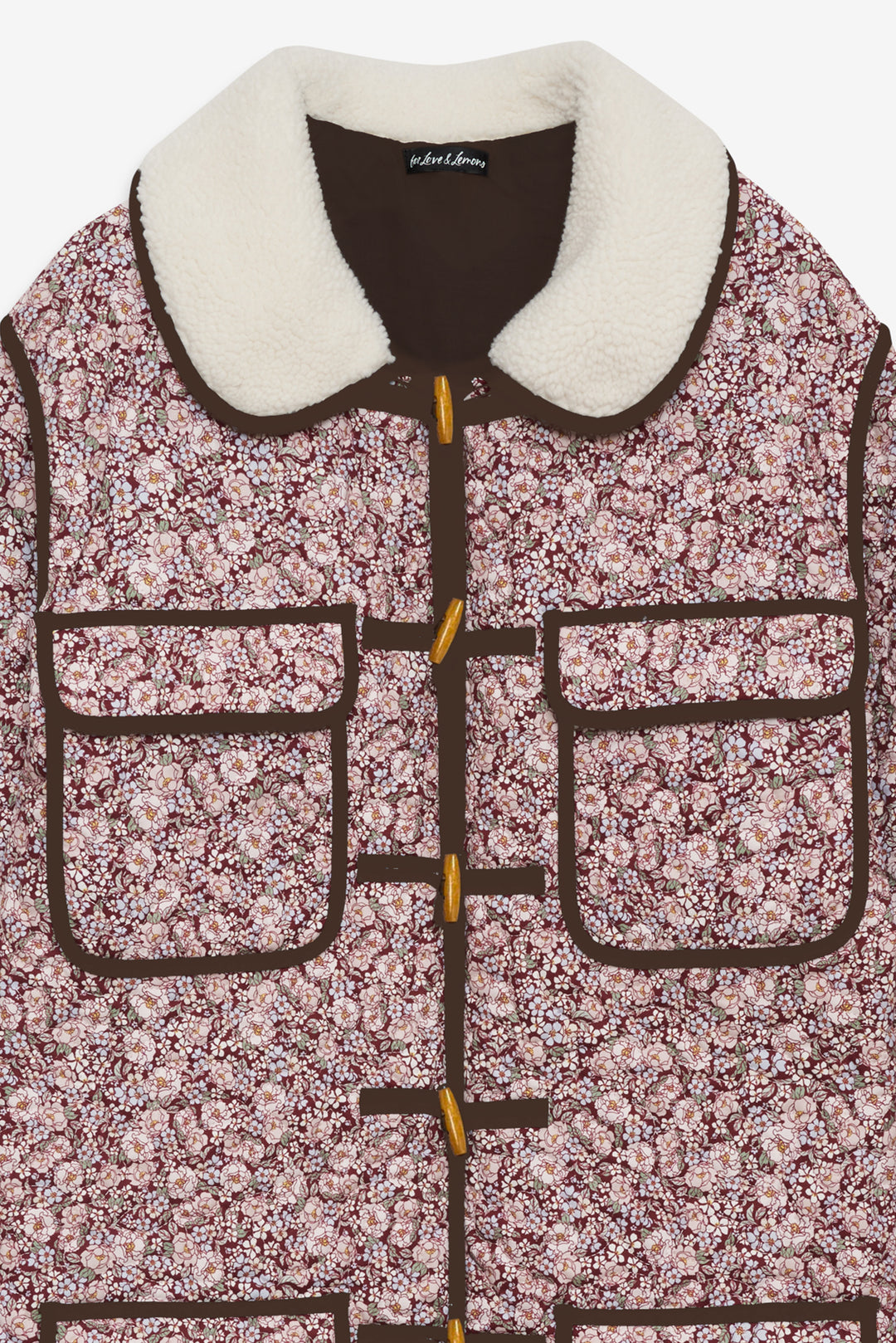 Marlene Floral Chore Coat — Purple - Image 6
