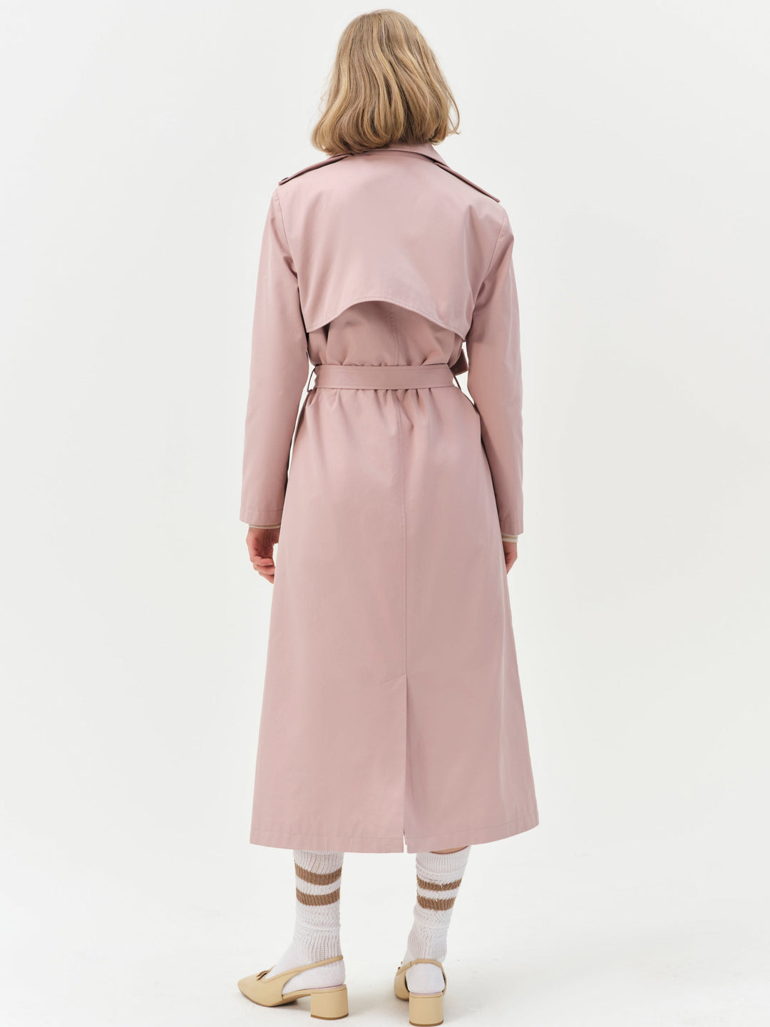 Reese Trench Coat — Mauve - Image 2