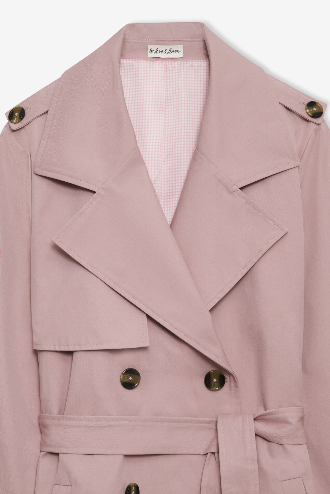 Reese Trench Coat — Mauve - Image 7