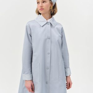 Leslie Button-Up Jacket — Blue