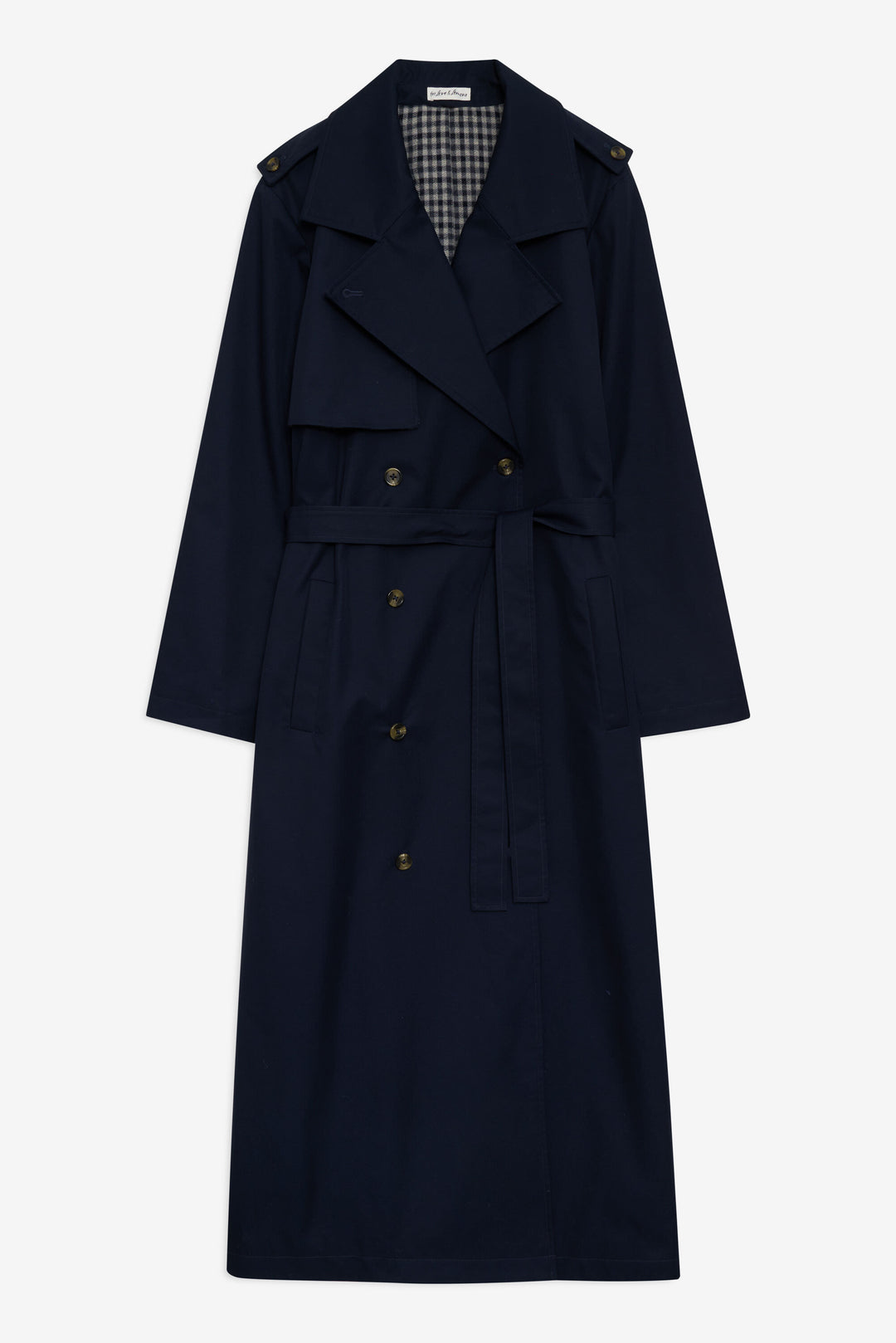 Reese Trench Coat — Navy - Image 5
