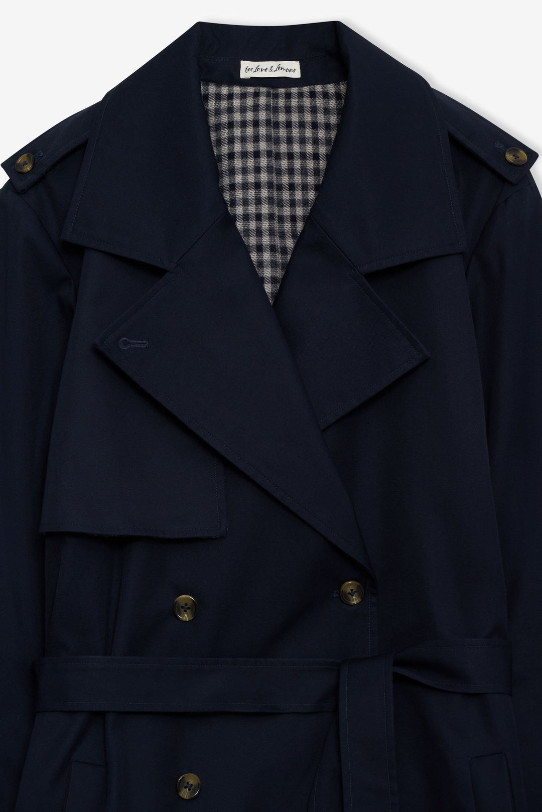 Reese Trench Coat — Navy - Image 6
