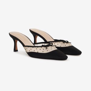 Lili Mule Heel — Black