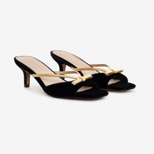 Grace Mule Heel — Black
