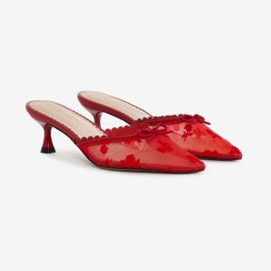 Sylvie Mule Heel — Red