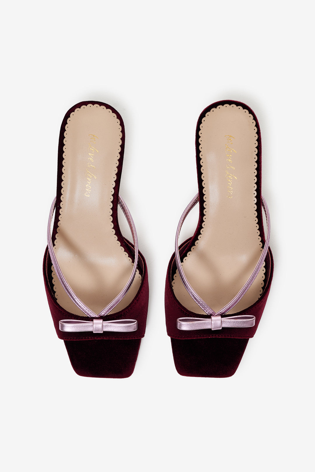 Grace Mule Heel — Burgundy - Image 2