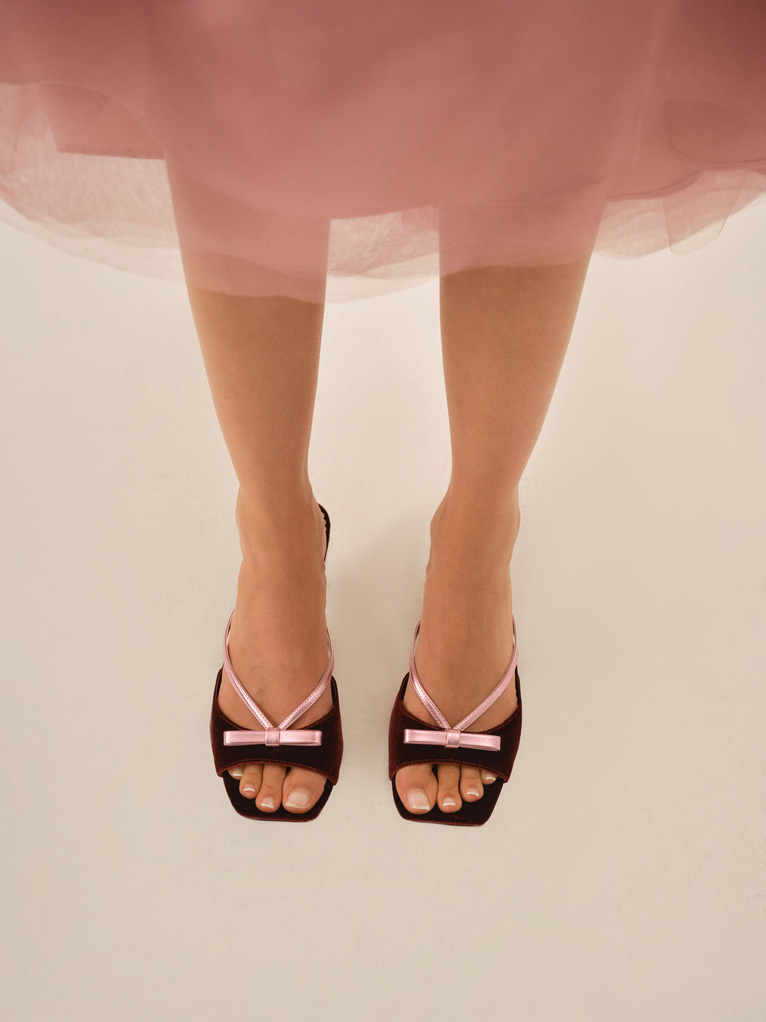 Grace Mule Heel — Burgundy - Image 6