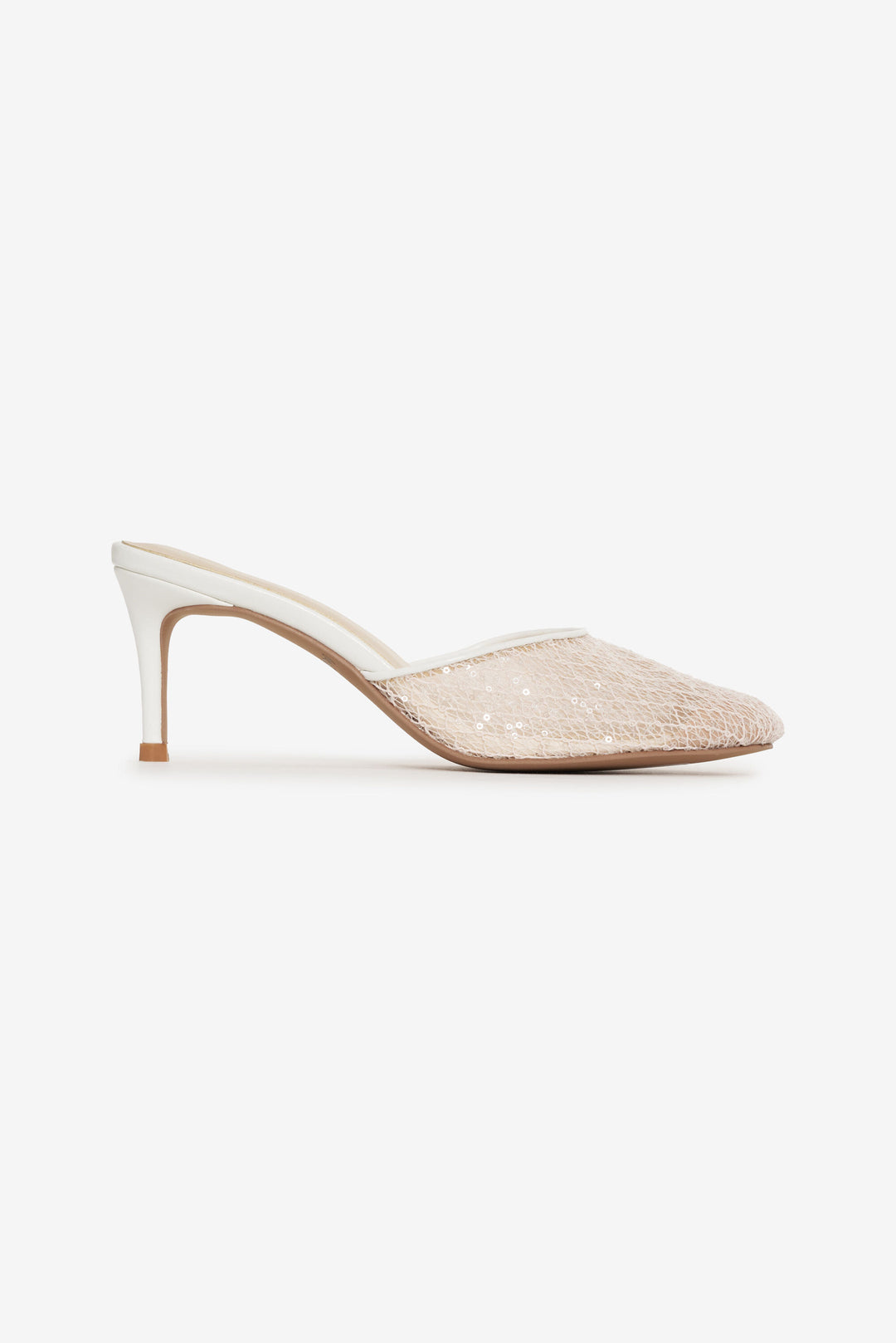 Claudia Lace Heel — White - Image 3