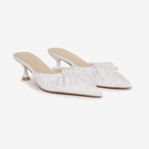 Colette Mule Heel — Cream