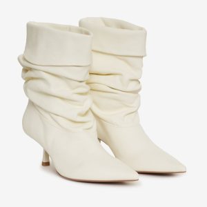 Verbana Slouch Boot — Cream