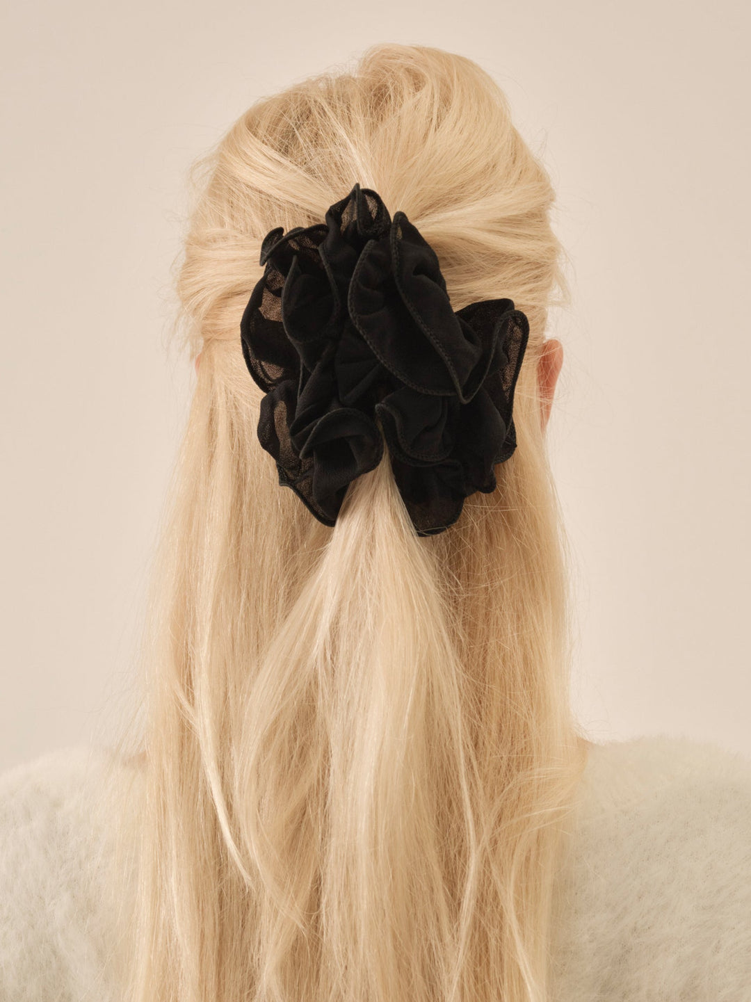 Rosette Hair Clip — Black - Image 2