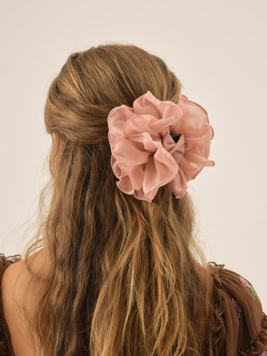 Rosette Hair Clip — Dusty Rose - Image 2