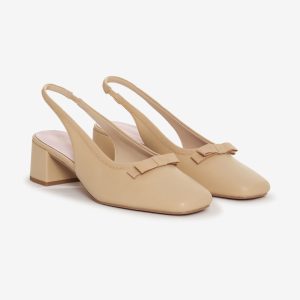 Josie Mule Heel — Nude